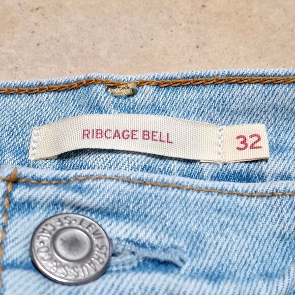 NWT Levi's Ribcage Bell Bottom Jeans Women's 32x30 High Rise Y2K Grunge 90s - Picture 9 of 11